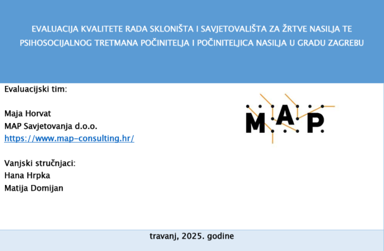 Evaluacija kvalitete usluga za žrtve i počinitelje nasilja u Zagrebu - Duga Dom Zagreb 